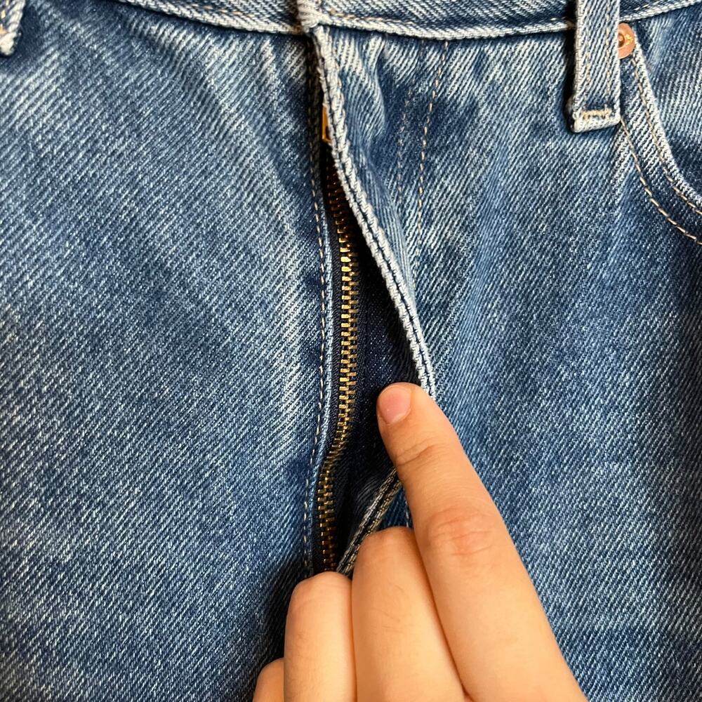 Ag Adriano Goldschmied Deven High Rise Ultra Wide Leg Jeans Blue Denim Size 28R - Picture 7 of 12